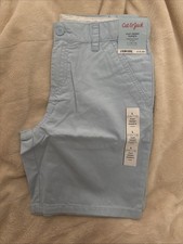 Cat And Jack Size Kids Large 10/12 Blue Chino Shorts