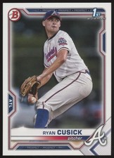 2021 Bowman Draft #BD-27 Ryan Cusick  Atlanta Braves