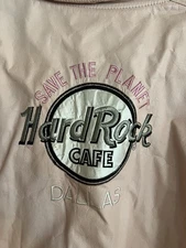 Pink Leather/Vest/Coat (L) Hard Rock Cafe: Dallas Texas Size Large Never Worn