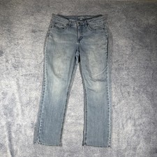 Riders by Lee Women's Mid Rise Straight Leg Blue Jeans Medium Wash 30x28