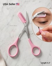 Eyebrow Trimmer Scissors With Comb Remover Makeup Tools Hair Removal Grooming