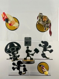Nintendo Amiibo Lot 4 Smash Bros Cloud Ryu Ganondorf Mr Game & Watch Complete