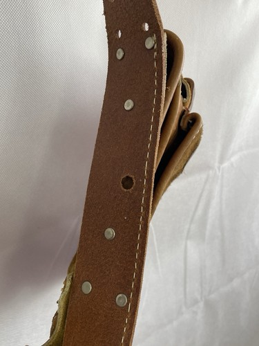 VTG Bucket Boss Tool Belt 11 Pocket Adjustable Carpenter Apron Leather USA Made - Picture 7 of 24