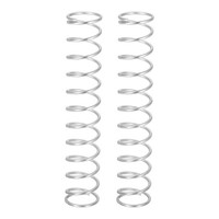 2 StüCk Druckfedern Aus Edelstahl 304, 1,6 Mm X 18 Mm X 100 Mm, Silber