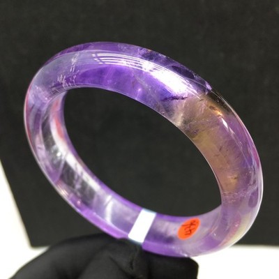 54mm Natural Rare Purple Ametrine Crystal Gemstone Bangle AAAA