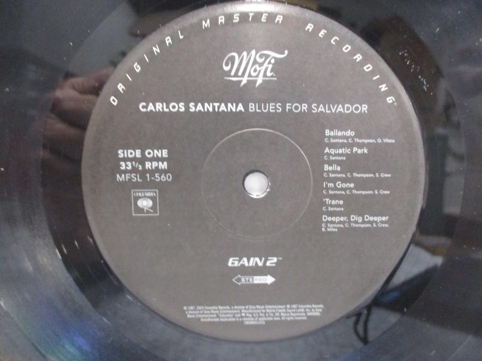SANTANA Blues For Salvador Mobile Fidelity Sound Lab MFSL 1-560 MOFI Vinyl 180g - Image 4 of 4