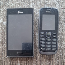 LG Nokia Handy Konvolut 2 Geräte Schwarz 128 GB Ersatzteil/defekt