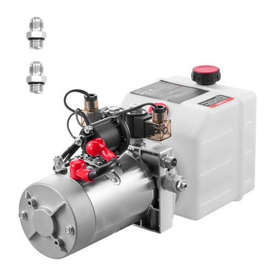 #ad Uimoso 4 Quart Double Acting Hydraulic Pump Dump Trailer Pack DC 12V Power Unit $212.99