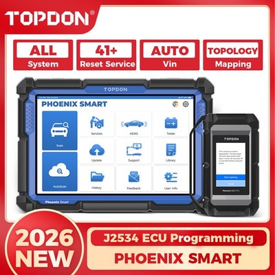TOPDON Phoenix Smart Bidirectional OBD2 Scanner J2534 ECU Programming Diagnostic