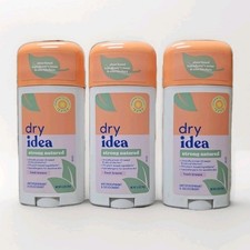Lot Of 3 Dry Idea Strong Natured Antiperspirant  Deodorant FRESH BREEZE 2.6 oz