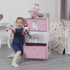 Kids Unicorn Chest of Drawers Furniture Storage Chest for Kid’s Bedroom Nursery