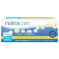 Natracare, Organic Cotton Tampons Super, SUPER, 10 CT