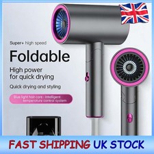 Foldable Ionic Hair Dryer 1200W Professional Blow Dryer Travel Hairdryer