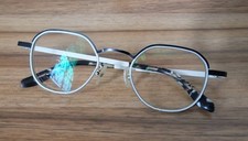 eGG Black White Glasses Frame Size 47-23-140 ...