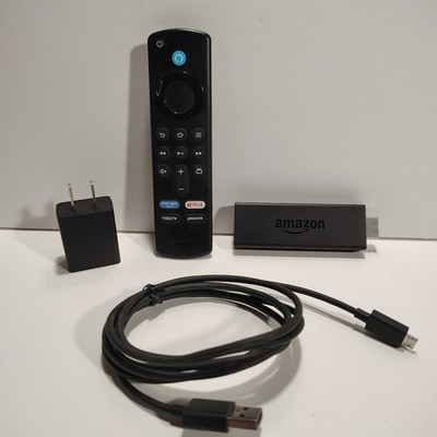 Amazon Fire TV Stick 4K LY73PR w/ Alexa Voice Remote Power Adapter HDMI Tested