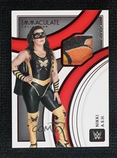 2022 Panini Immaculate WWE Superstar Swatches Red 22/25 Nikki ASH #SS-NKA 07o4