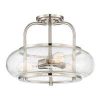 Nickel Poliert Moderne Deckenlampe Deckenleuchte 3X60W/E27 40,6X40,6X30,2 [Cm]