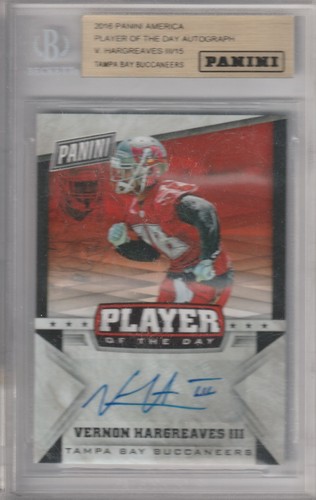 2016 VERNON HARGREAVES III AUTO /15 PANINI PLAYER OF THE DAY AUTOGRAPH #VH