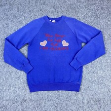 Vtg Jerzees Women's Grandma Sweater Crewneck Embroidered 90's USA Made Size M