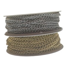 5mm Metal Chain in Gold or Silver - Sold by the Metre