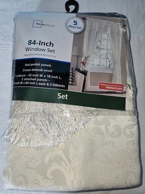 Mainstay 5 Piece Window Set 84 Long And 27.5 Wide