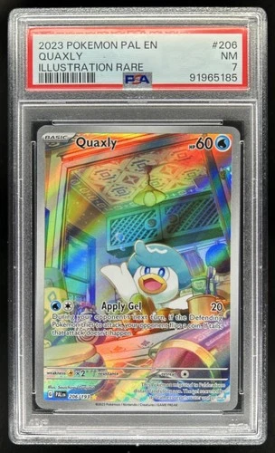 2023 Pokemon SV Paldea Evolved Quaxly Full Art Illustration Rare #206/193 PSA 7