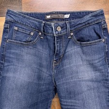 Levis Demi Curve Slim Leg Jeans Womens 4 / 27 Blue Classic Rise Stretch