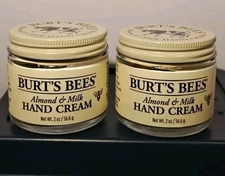 Burt's Bees Almond & Milk Hand Cream - 2 oz jar - 2 Bottles Per Order