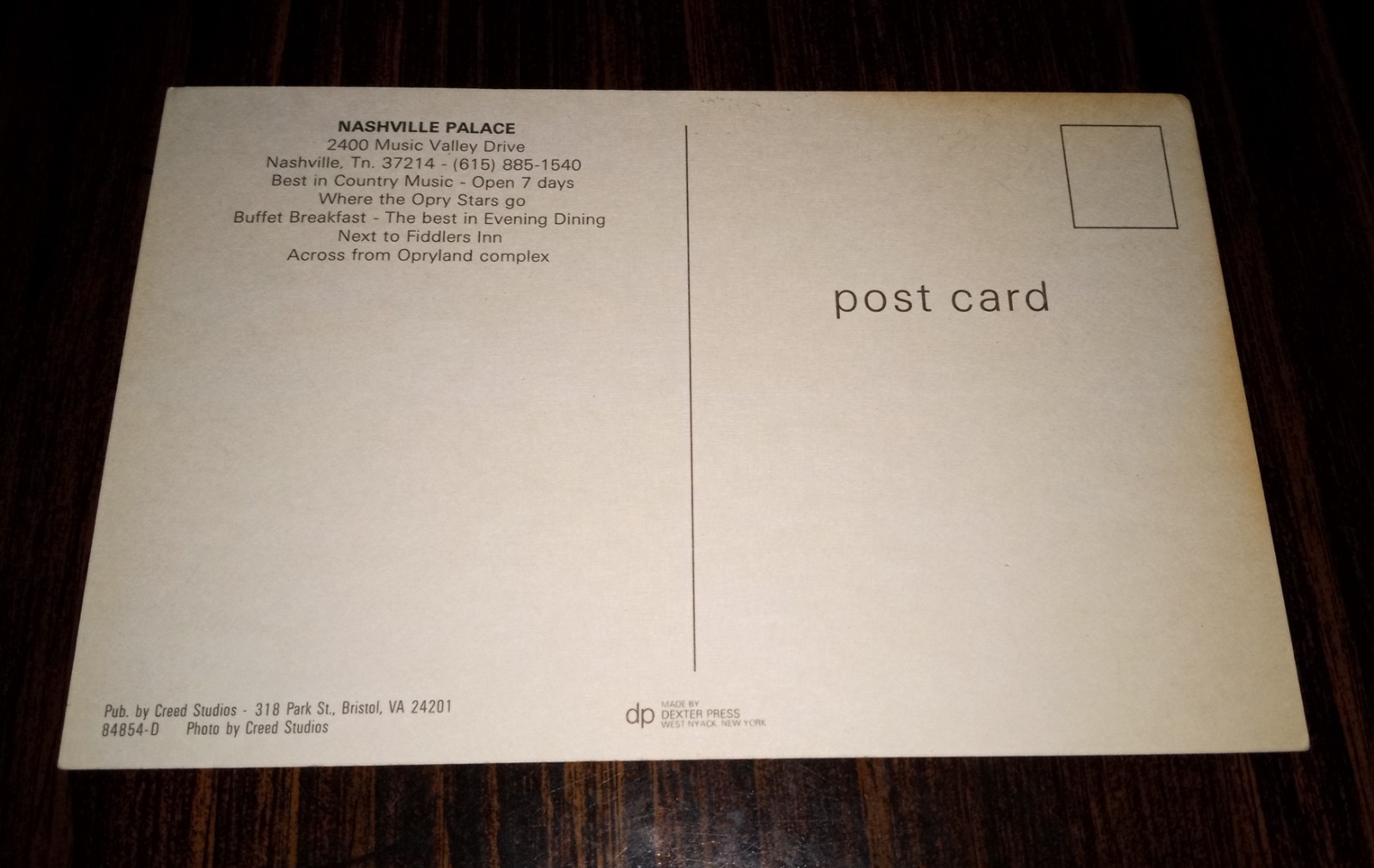 Postcard Inn Logo Nashville TN Palace Multi-View Vintage Postcard 1970s Dexter Press C&W ...
