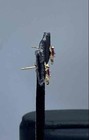 Jacmal 14k Gold Melee Diamond & Ruby Post Heart Earrings With Box 1.2g — photo 3