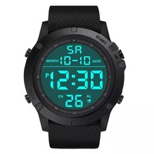 Waterproof Digital Sports Watch Military Tactical LED Backlight Wristwatch Men