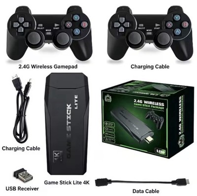 M8 Retro Spielekonsole 4K HDMI Game Stick Lite 2 Wireless Controller Gaming