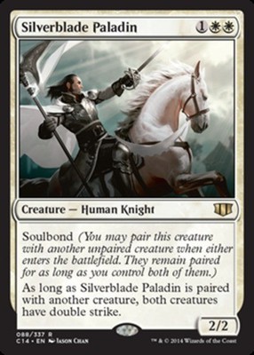 1x Silverblade Paladin Moderate Play MTG Magic - Kid Icarus -