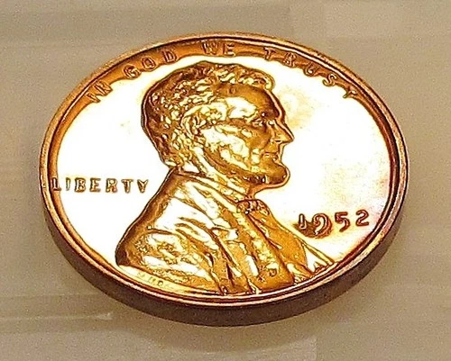 1952   Gem Proof  Lincoln Wheat Cent EYE CANDY Blazing Red Beauty #1227 ~ 10