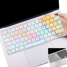 2 Pack Colorful Keyboard Cover for MacBook Pro 14 /16 inch, Dazzlet TPU