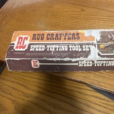 VINTAGE RC RUG CRAFTERS SPEED RUG TUFFING TOOL COMPLETE IN BOX USA MADE Free Sh