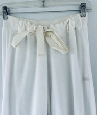 Chloe Vintage Y2K Terry Cotton Taper Cuff Pants Drawstring Ribbon Waist