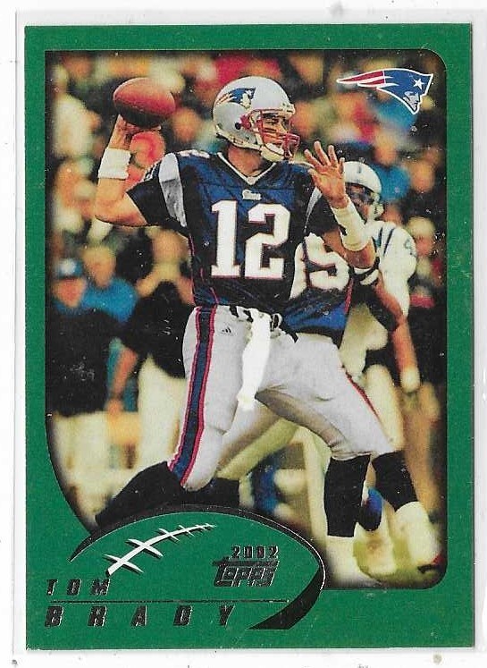 2002 Topps football Tom Brady card #248-NM