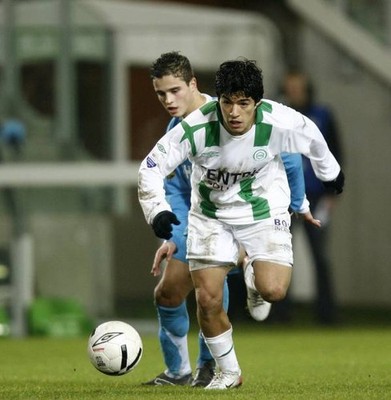 Luis Suarez of FC Groningen Ibrahim Afellay of PSV during the Dutc- Old Photo