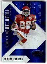 2008 Leaf Certified Materials Jamaal Charles Potential Blue #/100 #CP-9