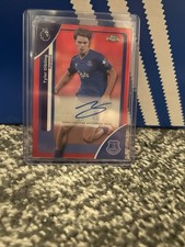 2026 Topps Chrome Premier League Tyler Dibling 3/5 Everton Autograph Card