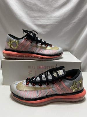 2014 NIKE KD 6 Elite Gold Pink Kevin Durant 642838-100 Mens Size 9