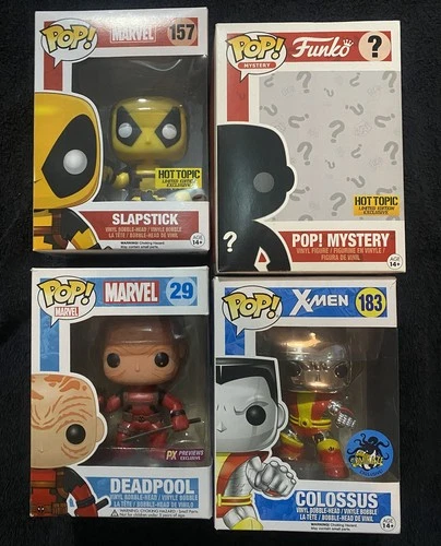 Deadpool and Colossus Funko Pop Vinyl Figure 3 Lot