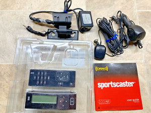 Sirius Receiver Sportscaster model R101, Antenna, Doc, DC Power, Audio, Guide