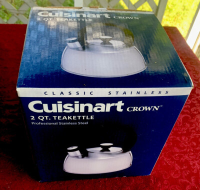 Cuisinart Prodigy Wasserkocher, 2 Liter, Rot – Emaillierter Stahlkessel Mit Pfeifendem Signal