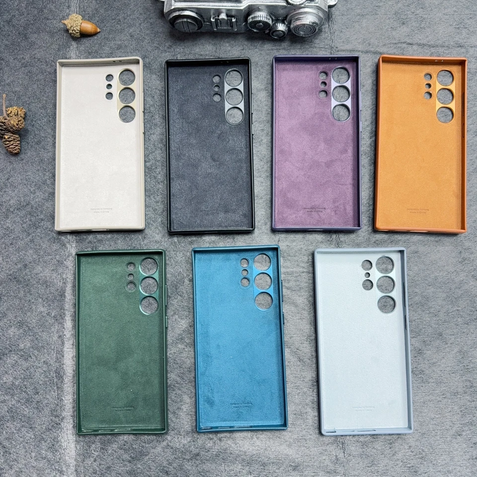 Shockproof Original Vegan Leather Case For Samsung Galaxy S24 Ultra,S24 Plus,S24 - Image 2 of 4