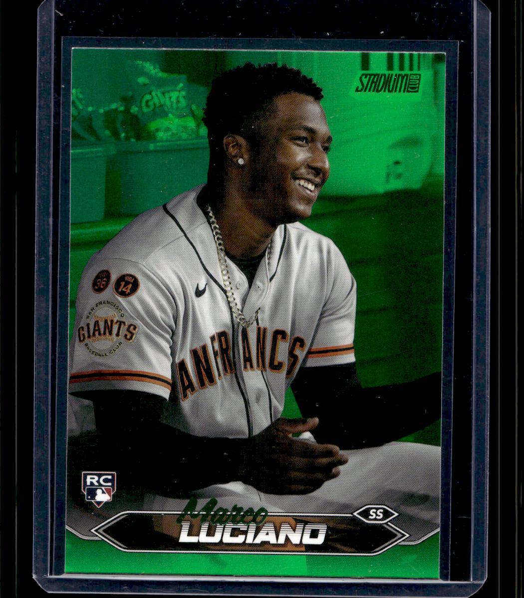 Marco Luciano 2024 Stadium Club #224 Green Foil Rookie #/199
