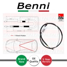 Hand Brake Cable Rear Benni Fits Renault Laguna 2001-2007 8200253905