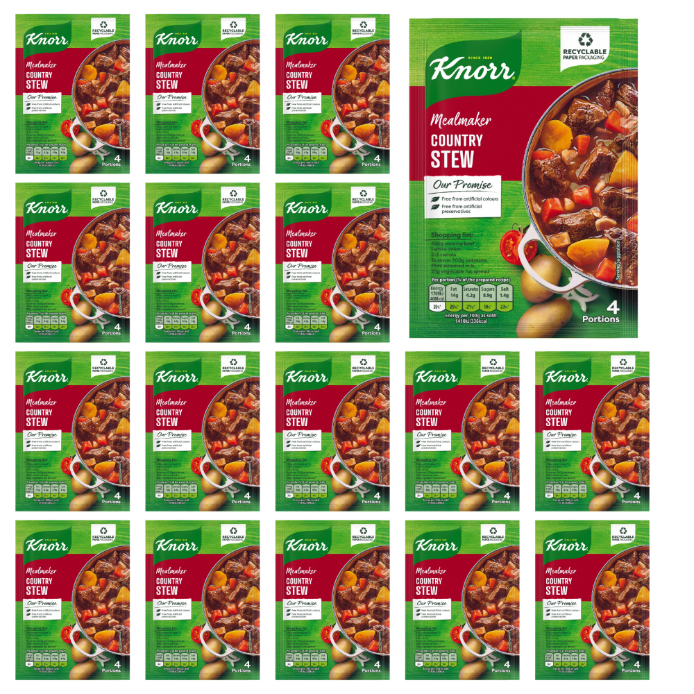 16 x Knorr Mealmaker Country Stew Sachet 41Gm eBay