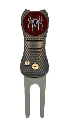 Spiderman Spider Man Marvel Golf Ball Marker w/ Premium Switchblade Divot Tool